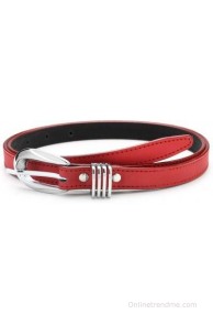 Contra Women Red Artificial Leather Belt(Red)